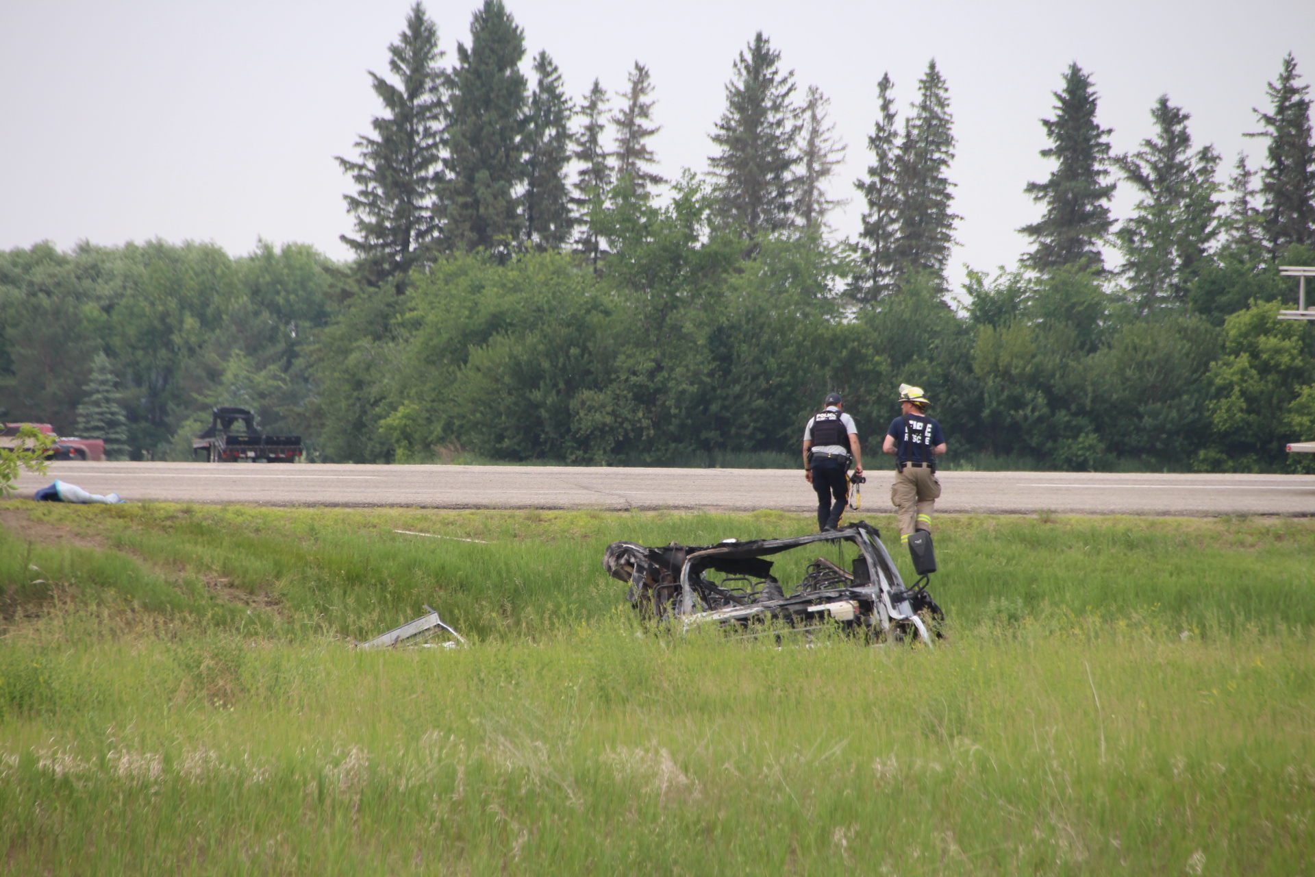 UPDATE Crash near Carberry with semitruck and HandiTransit van